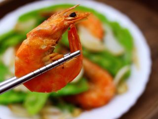 19、百合海虾荷兰豆小炒,吃上一口超级满足。