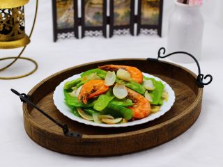 21、百合海虾荷兰豆小炒,成品一