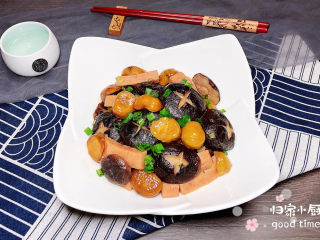 16、香菇板栗,再来一张成品图。