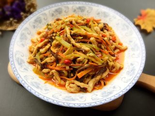 12、糖醋菜+家常鱼香肉丝,爽口开胃！