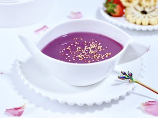 14、紫薯米糊,我要开动了。