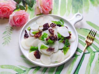 19、木耳炒山药,清爽好吃，健康美味