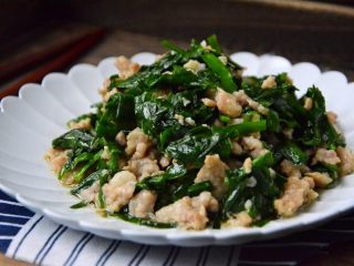 11、肉末韭菜,成品