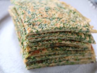 11、茼蒿早餐饼,切块吃即可；