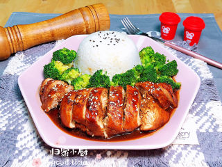 19、照烧鸡胸肉,色香味俱全的照烧鸡胸肉就上桌了！