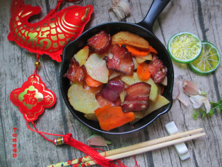 14、腊肉土豆片,大家试试看