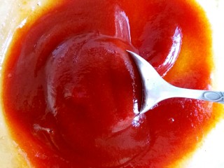 4、糖醋菜+糖醋茄盒,搅拌均匀待用