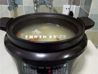 11、山药排骨汤,程序结束后,断电;