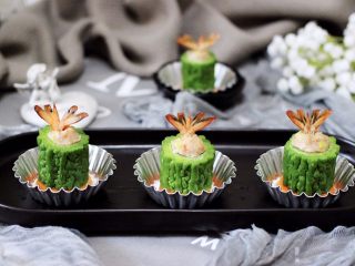 24、虾仁肉靡酿苦瓜,成品一