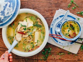 9、豆腐鱼汤,满满一大碗。