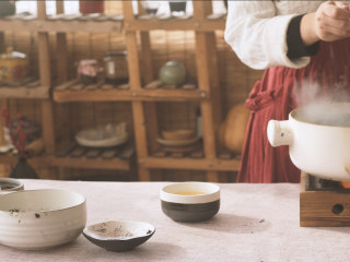 5、乌圣糕,熬制