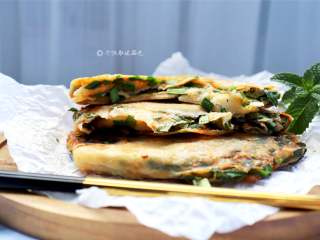 16、家常韭菜饼,大家试试看