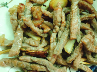 9、西芹炒牛肉,装盘备用