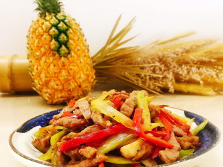 17、西芹炒牛肉,成品图