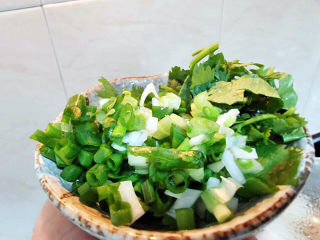 20、羊肉炖萝卜汤,葱花与香菜末