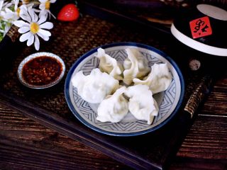 20、海蛎子西葫芦饺子,成品一