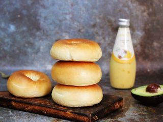 20、贝果汉堡包,成品图。