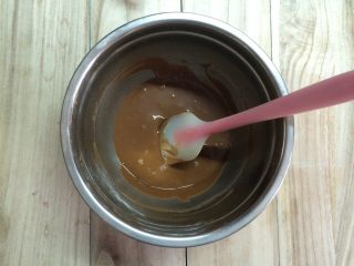 7、可可戚风蛋糕,蛋黄糊完成状态。