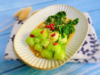 17、蒜蓉小白菜,成品图