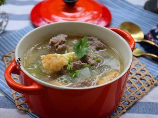 14、牛肉鸡蛋冬瓜汤,成品图