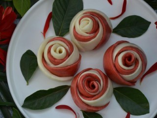 27、玫瑰花馒头,美美哒玫瑰花馒头。