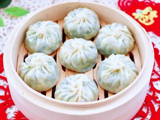 17、荠菜鸡蛋虾皮蒸包,好吃到没有朋友，嘻嘻，我家宝贝一口气吃了5个还想吃。