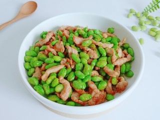 14、毛豆炒肉丝,美味下饭菜！