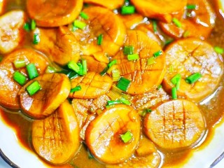 14、比肉还好吃的蚝油杏鲍菇,很快就光盘了