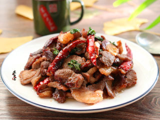 13、香辣薄荷炒羊肉,成品图