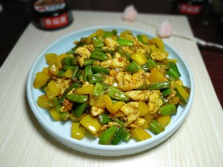 1、彩蛋四季豆,成品图