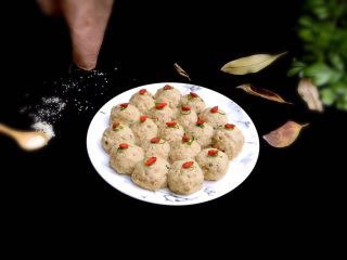 16、莲藕丸子,完成,成品图。