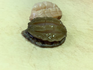 5、鲍鱼捞饭,划格；