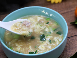 14、肉片疙瘩汤,成品