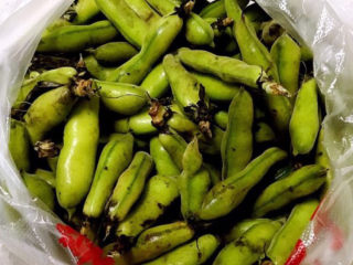 3、油炸蚕豆,新鲜的蚕豆