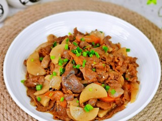 20、香菇炒肉片,营养丰富，牛肉嫩滑，好吃不胖。