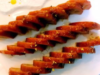 12、桂花藕，秋季平民的滋补佳品,淋上桂花蜜。