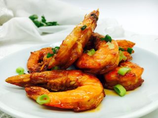 23、茄汁焖大虾,成品图