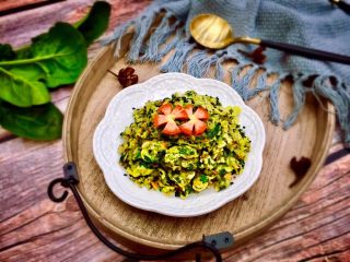 14、#惊蛰轻脂减肥#~燕麦菠菜超级蛋,香香糯糯，清理肠胃的营养美食，即可做菜肴，也可做早餐饼，