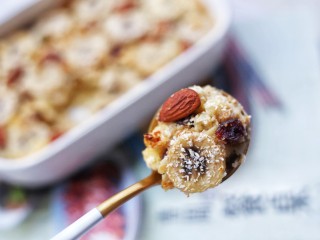 16、香蕉牛奶烤燕麦,来一口！