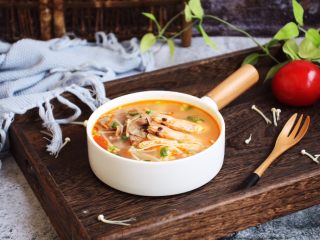 16、番茄金针菇肥牛卷,成品图。