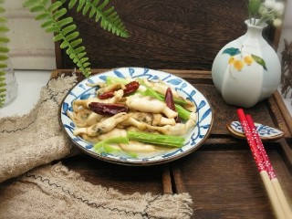 19、葱姜烹蛏子,出锅了 好香  鲜美