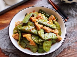 13、扁豆烧肉,家常味!