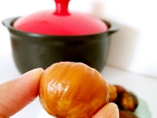 14、黑乐砂锅烤板栗,成品图