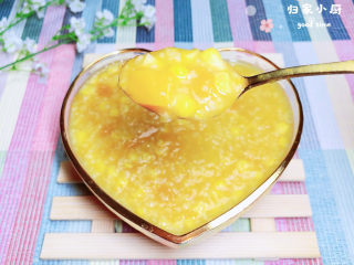 14、玉米南瓜粥,满满的营养。