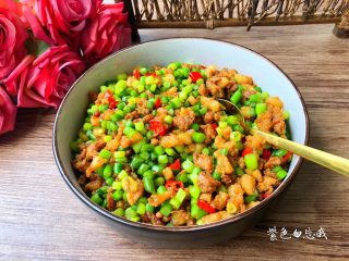 12、蒜苔炒肉末,成品图三