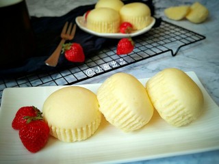 18、蒸蛋糕,成品。