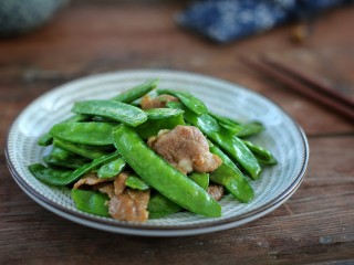 12、荷兰豆炒肉,成品图