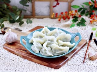 18、冬至美食~牛肉茼蒿饺子,成品一