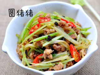 10、干煸芹菜,成品