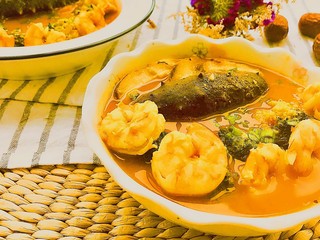 13、茄汁虾仁海参 宴客滋补菜,汤汁浓稠鲜美开胃，光是汤汁就能配下一整碗米饭，更不用说虾仁的清甜、海参的脆嫩入味，每一口都超满足。